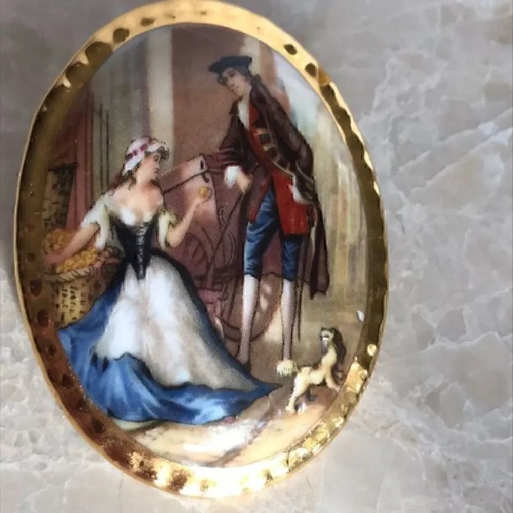 18k gold pin Louis xv​‎
